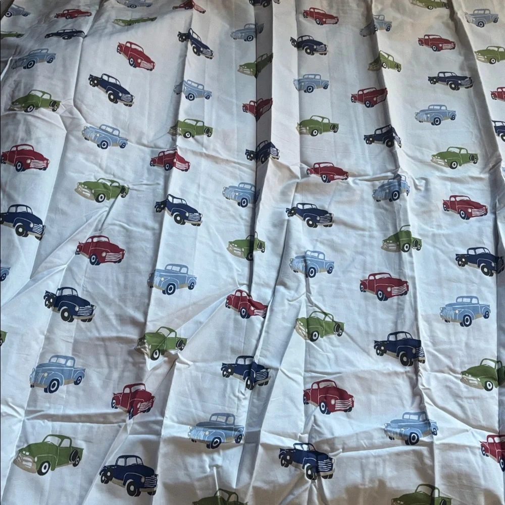 Big Red Trucks Duvet Cover NEW Pottery Barn Kids Colorful Truck Duvet Cover